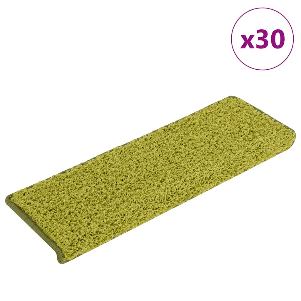 vidaXL Stufenmatten 30 Stk. 65x21x4 cm Grün Rechteckiger Rand