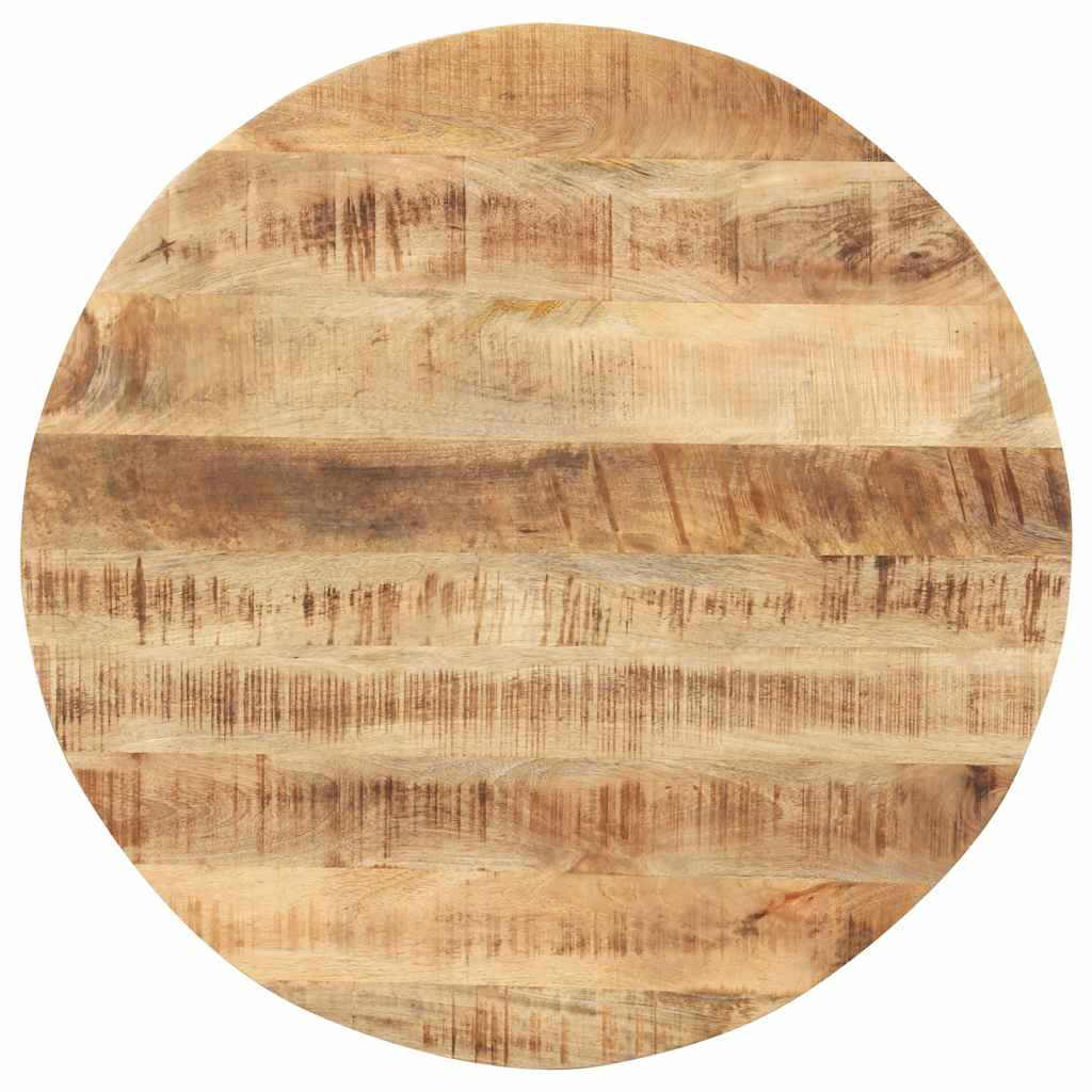 vidaXL Tischplatte Massivholz Mango Rund 15-16 mm 60 cm