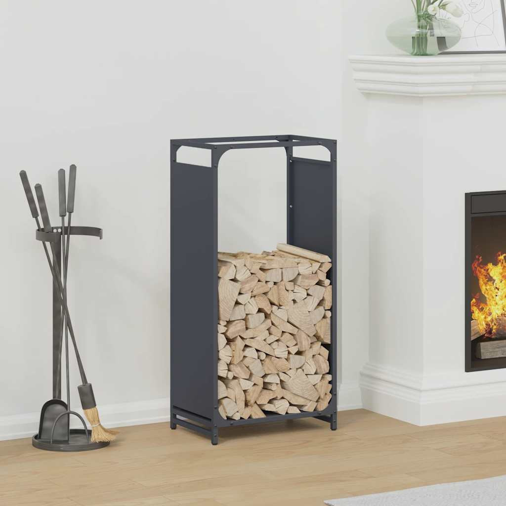 vidaXL Brennholzregal Anthrazit 44x28x90 cm Kaltgewalzter Stahl