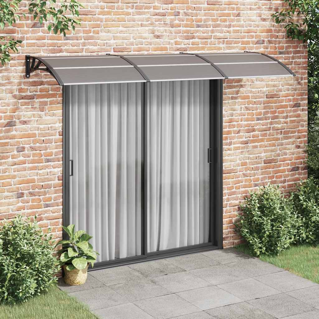 vidaXL Türvordach Schwarz 300x100 cm Polycarbonat