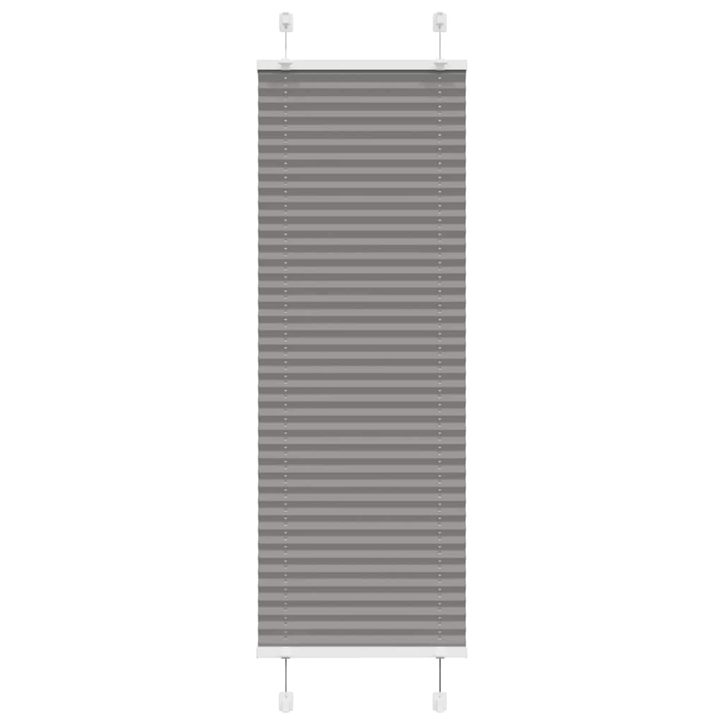 vidaXL Plissee Anthrazit 45x150 cm Stoffbreite 44,4 cm Polyester
