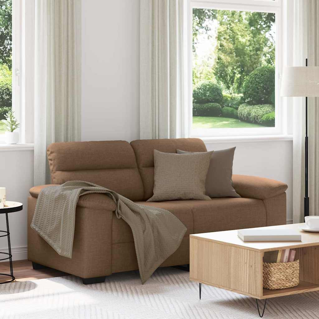 vidaXL 2-Sitzer-Sofa Braun 160x81x84 cm Stoff