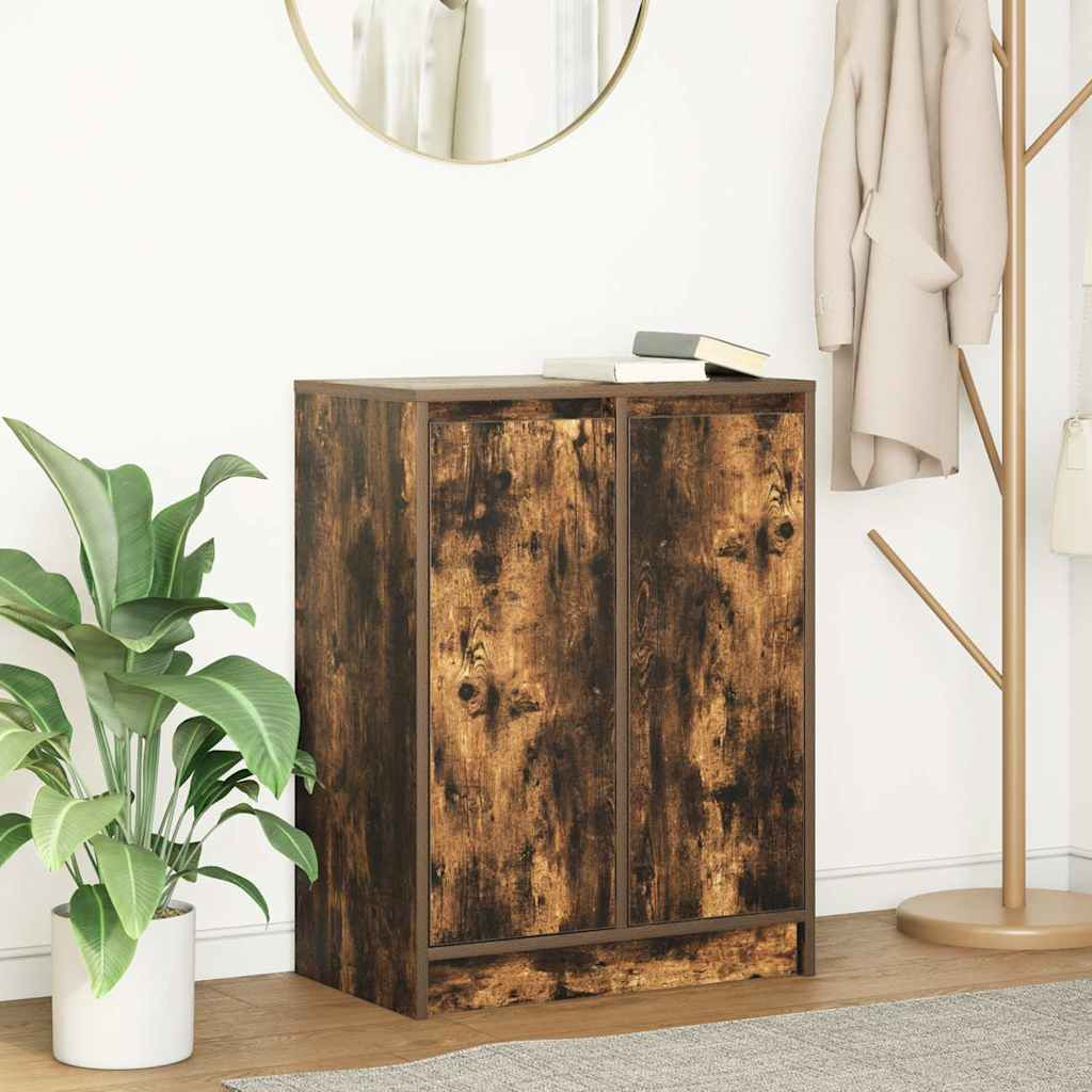 vidaXL Sideboard Räuchereiche 57x34x76 cm Holzwerkstoff