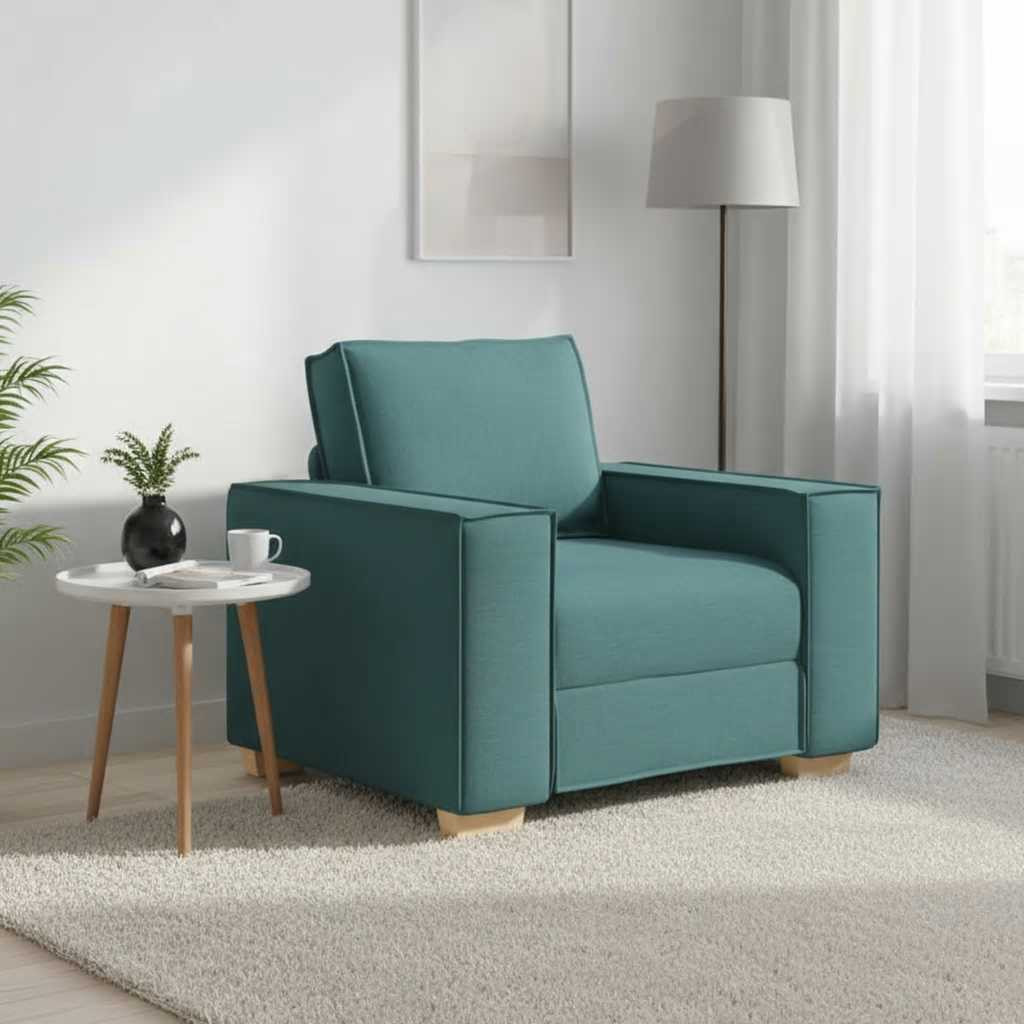 vidaXL Sofa Stuhl Dunkelgrün 60 cm Stoff
