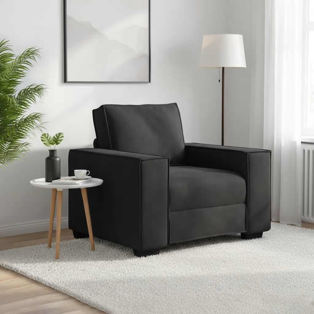 vidaXL Sessel Schwarz 100x78x84 cm Samt