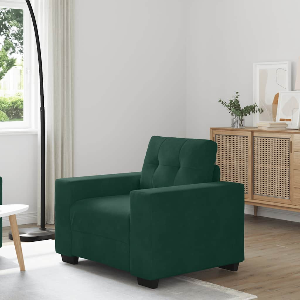 vidaXL Sessel Dunkelgrün 100x78x80 cm Samt