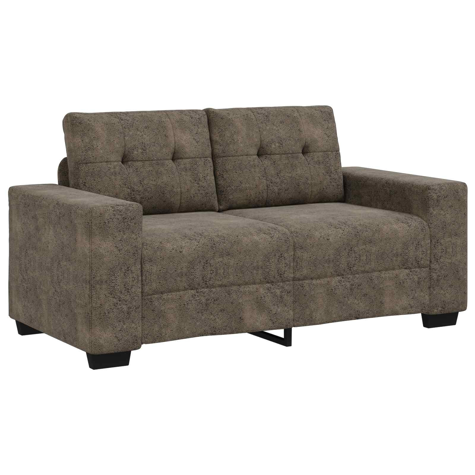 vidaXL Liebesessel Dunkelgrau 160 cm Kunstwildleder