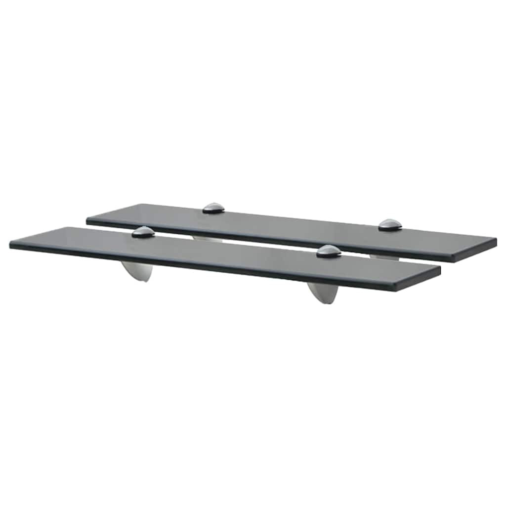 vidaXL Schweberegale 2 Stk. Glas 50x20 cm 8 mm