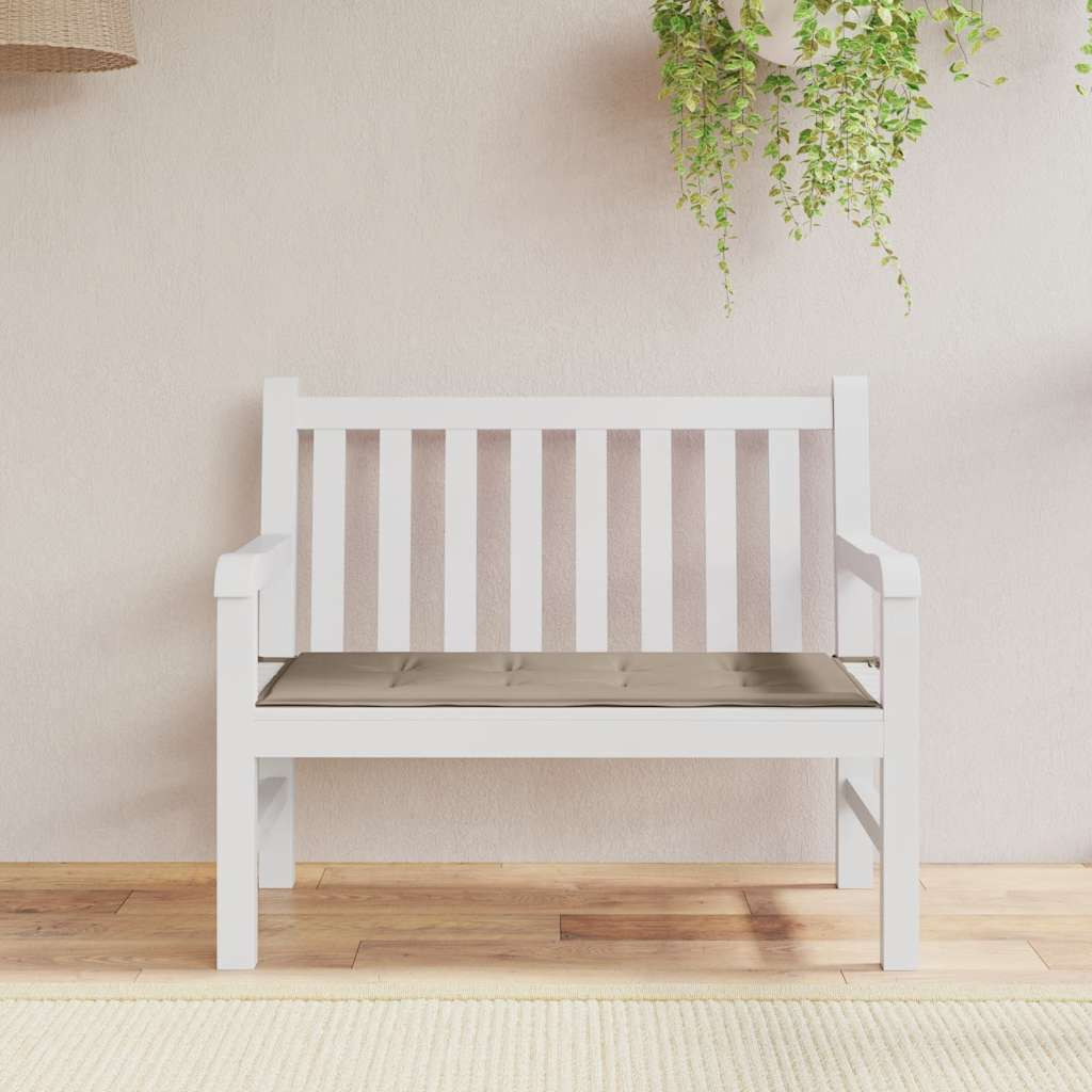 vidaXL Gartenbank-Auflage Taupe 100x50x3 cm Oxford-Gewebe