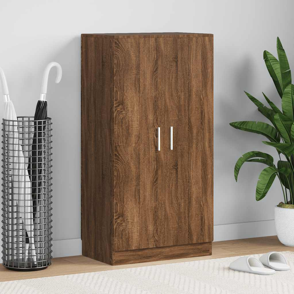 vidaXL Schuhschrank Braun Eichen-Optik 55x35x108 cm Holzwerkstoff