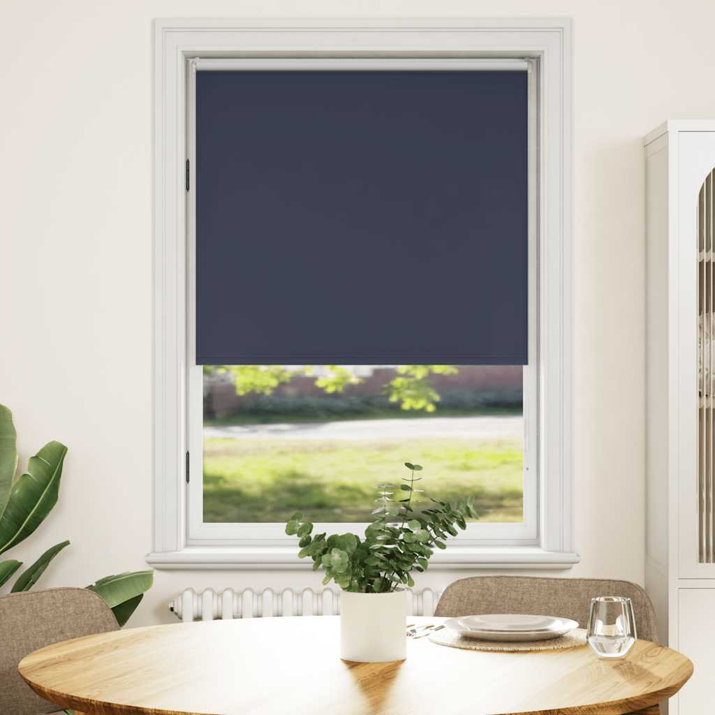 vidaXL Verdunkelungsrollo 124,4 x 175 cm, Stoffbreite 120 cm, Marineblau