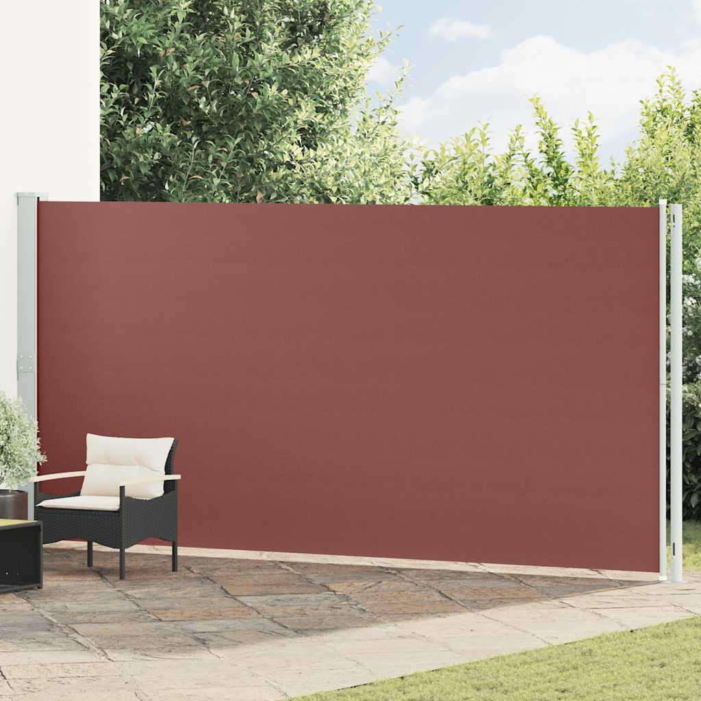 vidaXL Seitenmarkise Ausziehbar 200x600 cm Braun