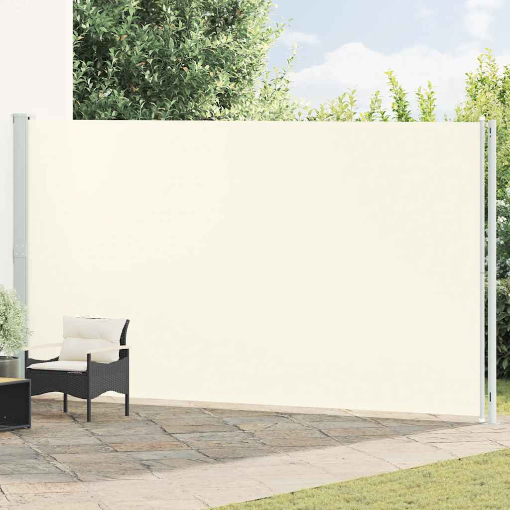 vidaXL Seitenmarkise Ausziehbar 220x600 cm Creme