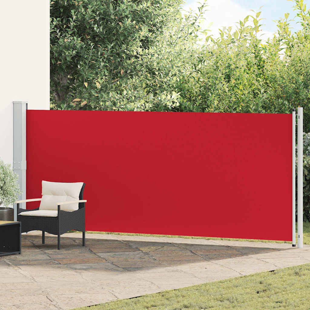 vidaXL Seitenmarkise Ausziehbar 600x160 cm Rot