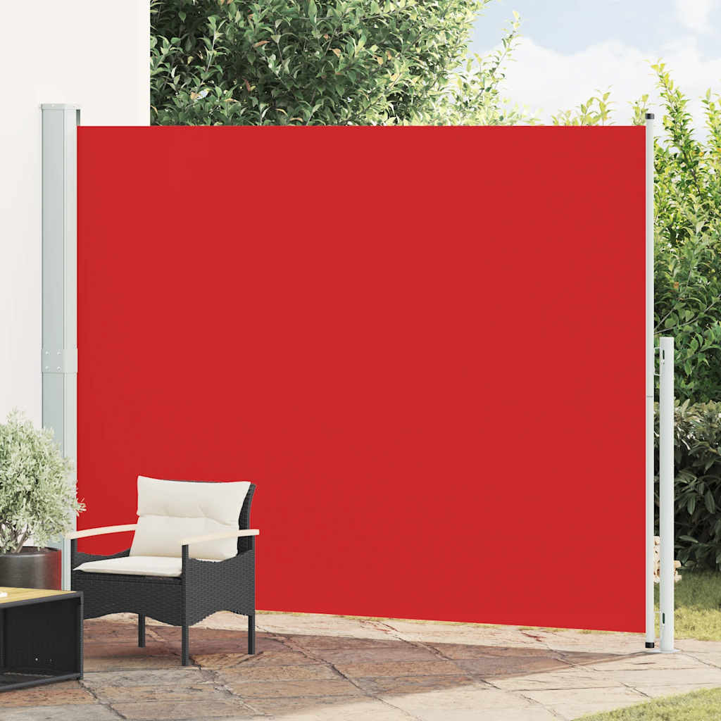 vidaXL Seitenmarkise Ausziehbar 220x300 cm Rot