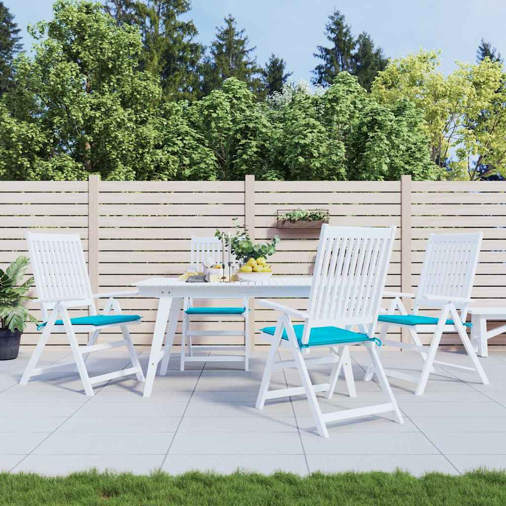vidaXL Gartenstuhl-Kissen 4 Stk. Türkis 40x40x4 cm Stoff
