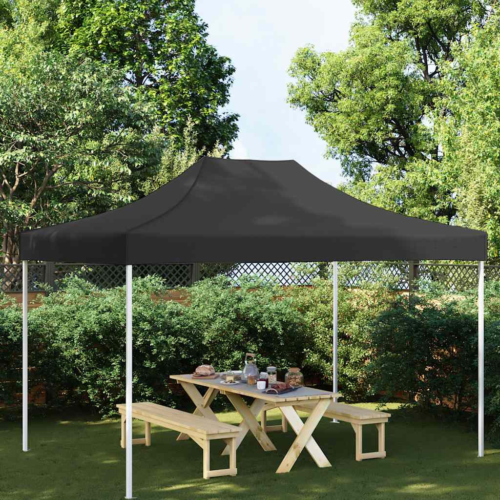 vidaXL Partyzelt-Dach 4,5x3 m Schwarz 270 g/m²