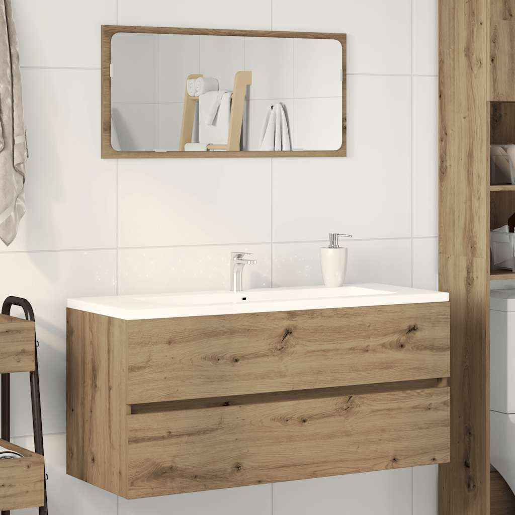 vidaXL Waschbeckenschrank Artisan-Eiche 100x38,5x45 cm Holzwerkstoff