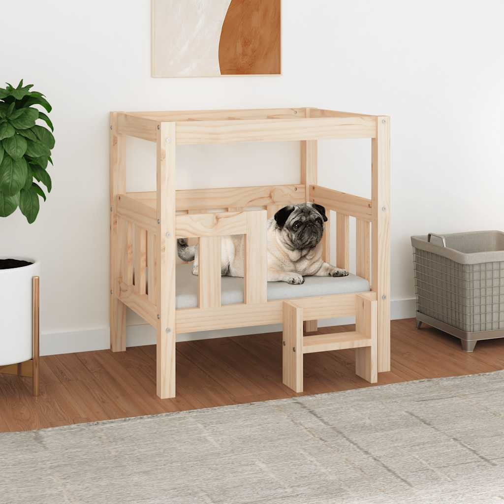 vidaXL Hundebett 65,5x50,5x70 cm Massivholz Kiefer