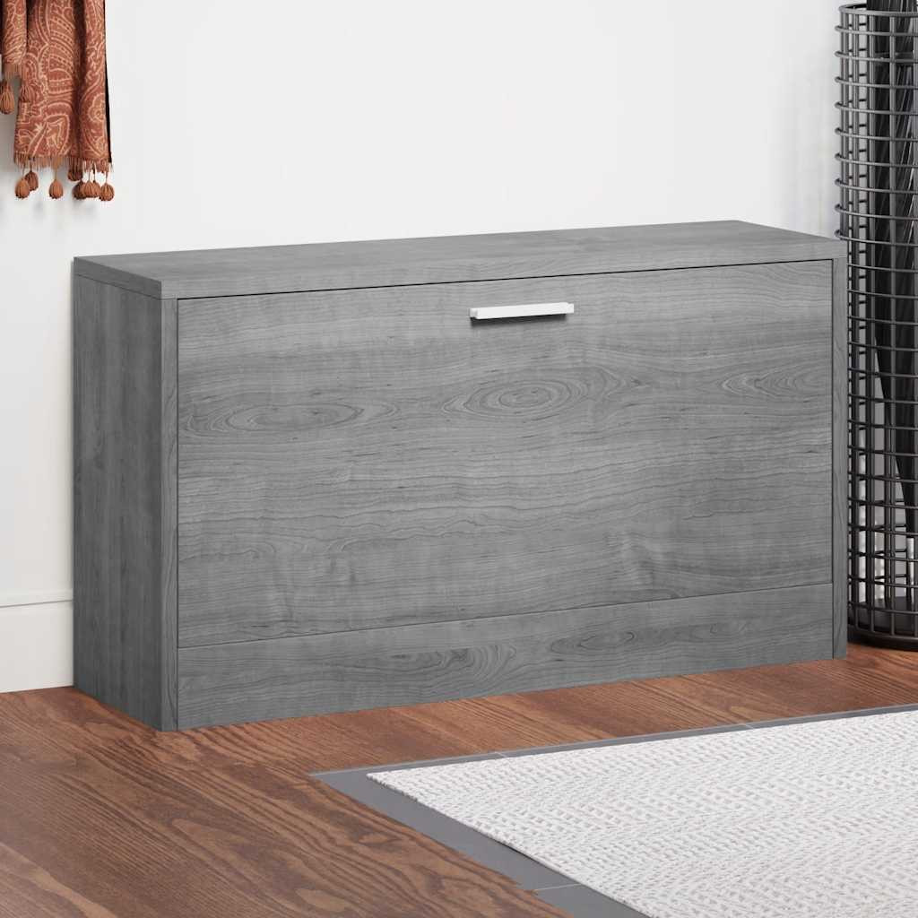 vidaXL Schuhbank Grau Sonoma 80x24x45 cm Holzwerkstoff