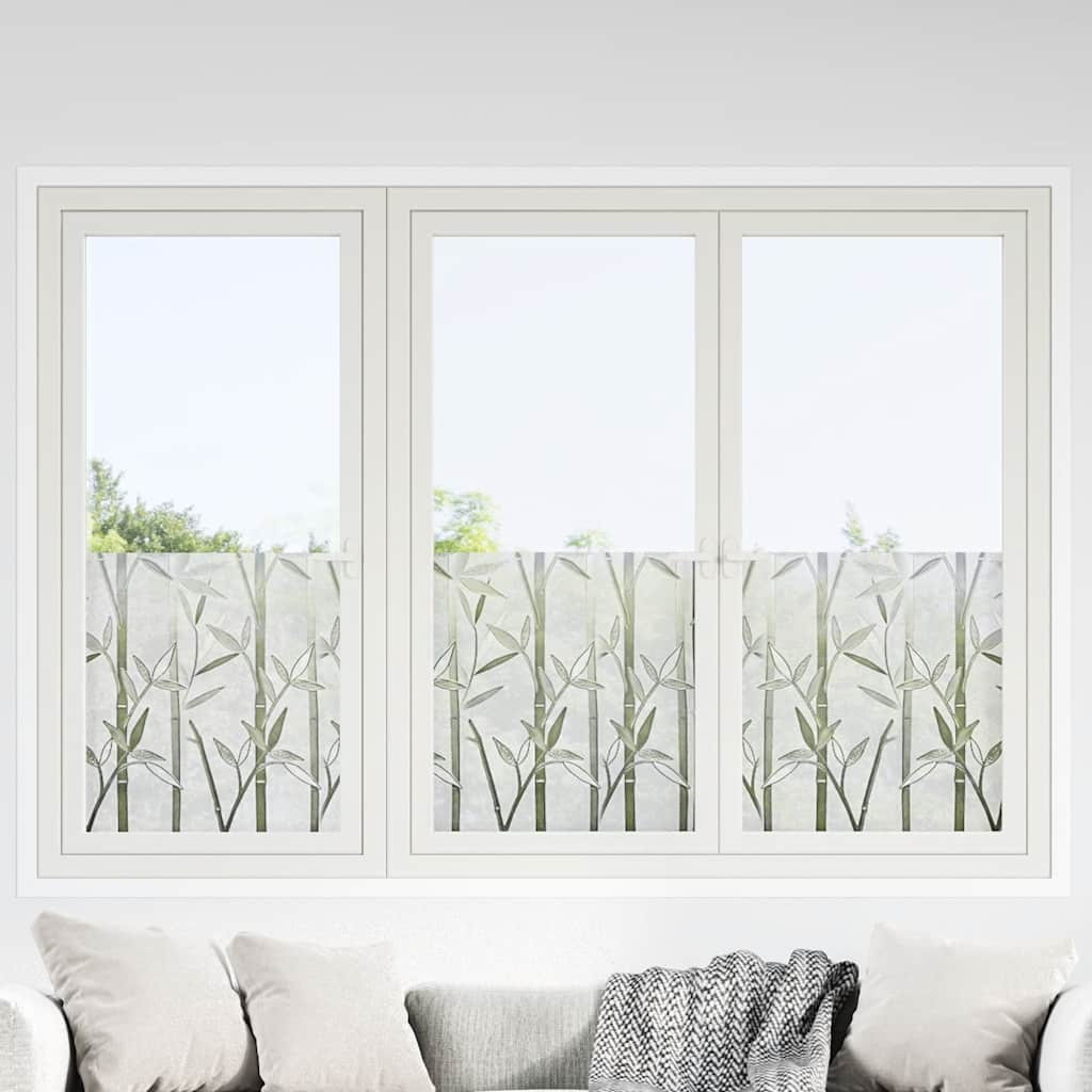vidaXL Fensterfolien 2 Stk. Matt Bambus-Muster PVC
