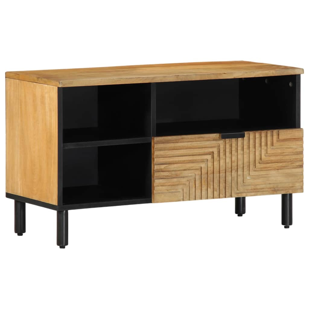 vidaXL TV-Schrank Braun 80x33x46 cm Massivholz Mango