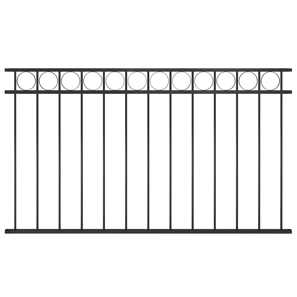 vidaXL Zaunelement ASSEN Stahl 163x80 cm Schwarz