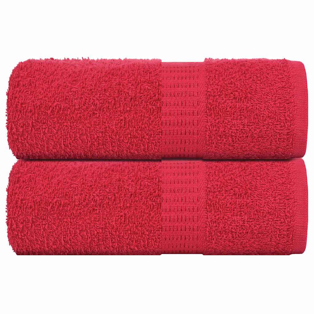 vidaXL Waschtücher FROGN 2 Stk. Rot 30x30 cm 360 g/m²