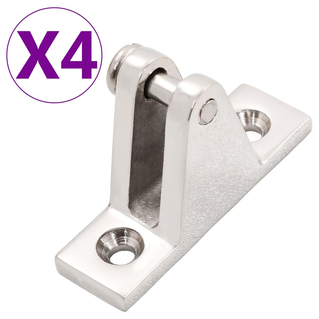 vidaXL Bootsdeck-Scharniere für Bimini Top 4 Stk. Edelstahl